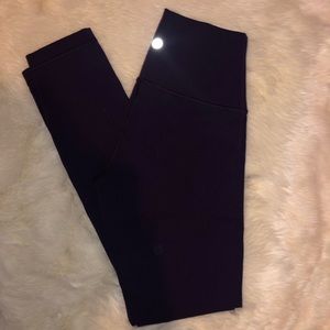 Dark purple lulu lemon leggings